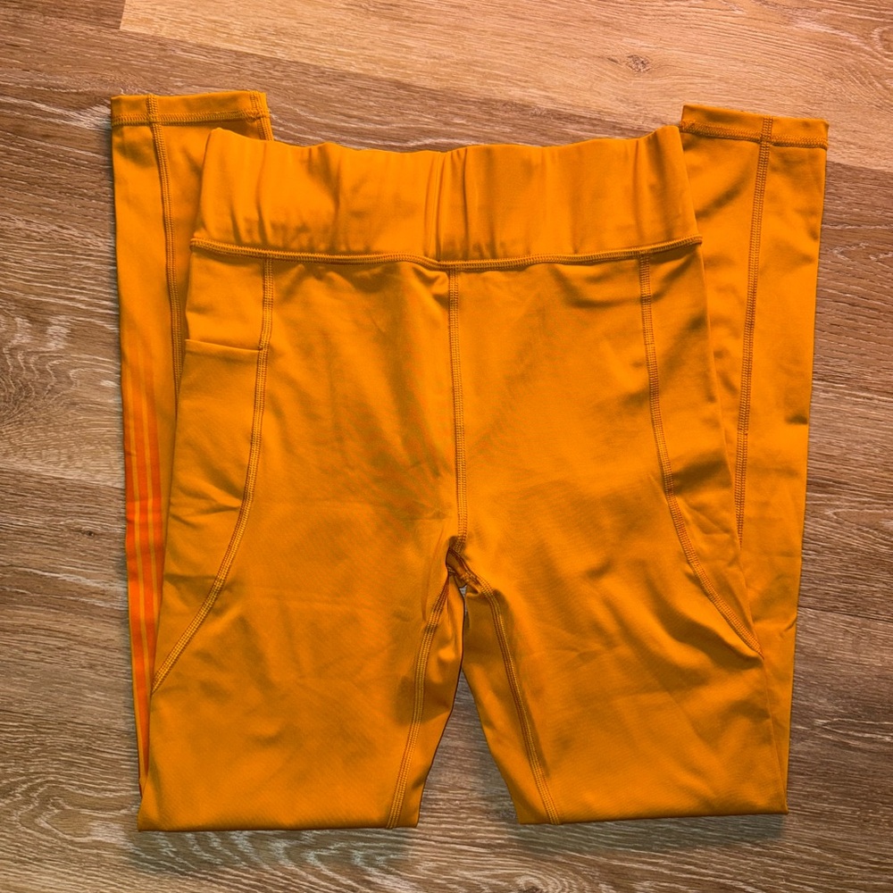 Savage X Fenty Girls Size 12-14, L, Bright Mustard Orange Leggings